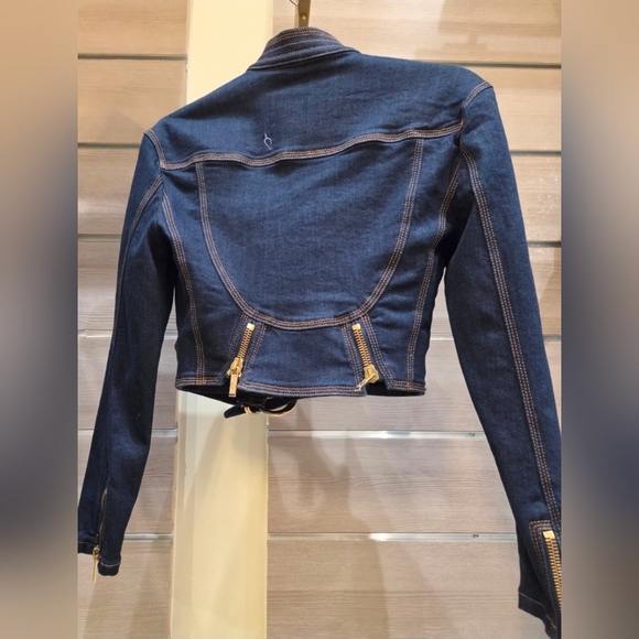 Blue Denim Jean Jacket NWT - Picture 10 of 12